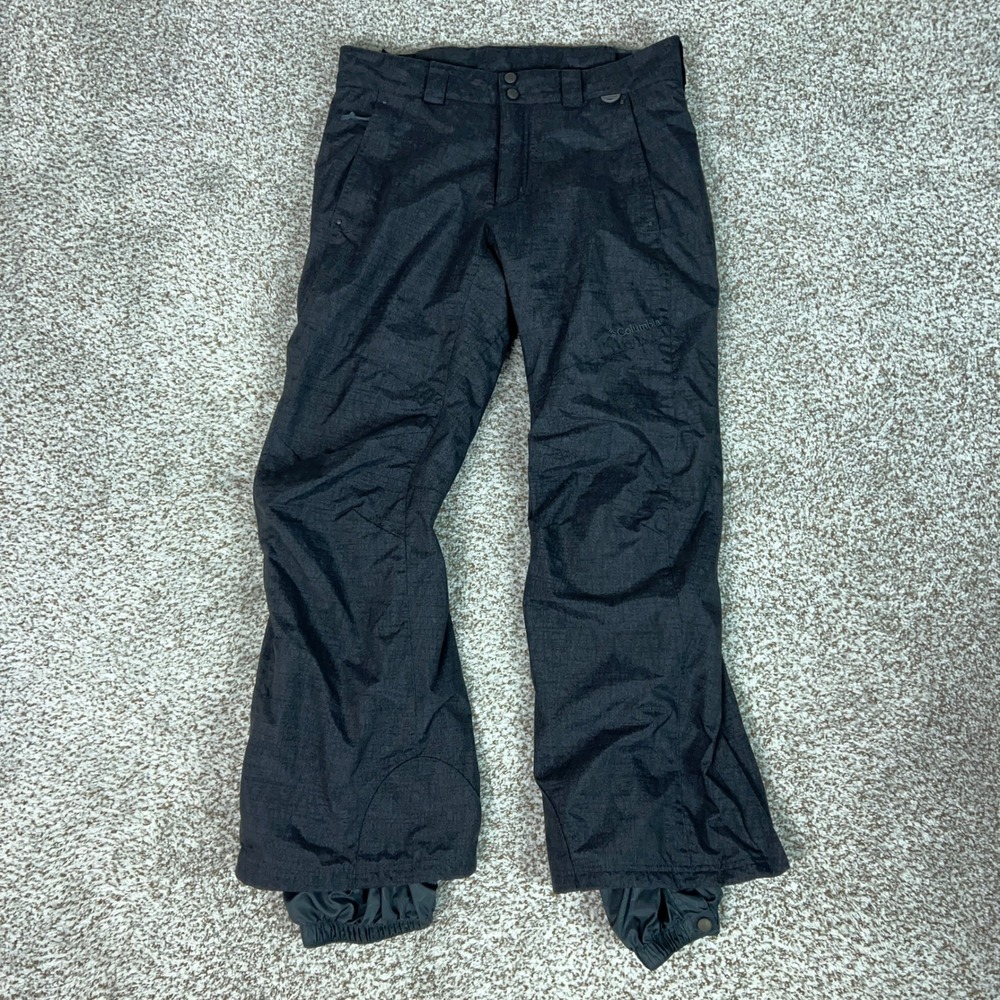 Columbia Snow Pants Womens Medium Black Omni Tech Ski Snowboard Insulated Winter
